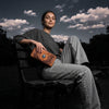 Paso Hand Tooled Leather Clutch - Caramel Brown - Aaron Leather Goods Inc