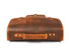 Ancona Leather Office Bag 15" - Caramel Brown - Aaron Leather Goods