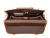 Ancona Leather Office Bag 15" - Caramel Brown - Aaron Leather Goods