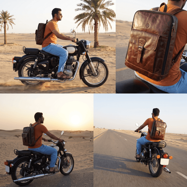 Polaris Leather Backpack - Aaron Leather Goods Inc