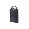 Premium Black Leather Shoe Bag with Top Handle & Zip Closure - Aaron Leather Goods