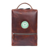 Premium Brown Leather Backpack for Work & Travel - Aaron Leather Goods