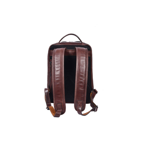 Premium Brown Leather Backpack for Work & Travel - Aaron Leather Goods