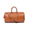 Premium Full Grain Leather Travel Duffle Bag with Shoulder Strap - Aaron Leather Goods