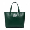 Premium Green Leather Tote Bag for Women - Aaron Leather Goods
