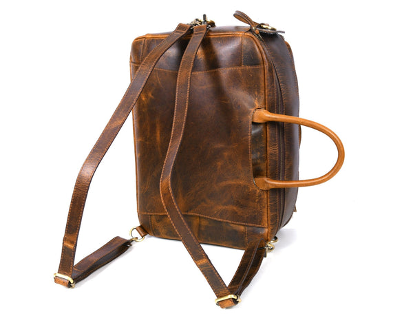 Premium Leather Briefcase Bag - Aaron Leather Goods Inc