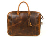 Premium Leather Briefcase Bag - Aaron Leather Goods Inc