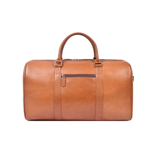 Premium Leather Classic Duffle Bag with Shoulder Strap for Travel & Gym - Aaron Leather Goods
