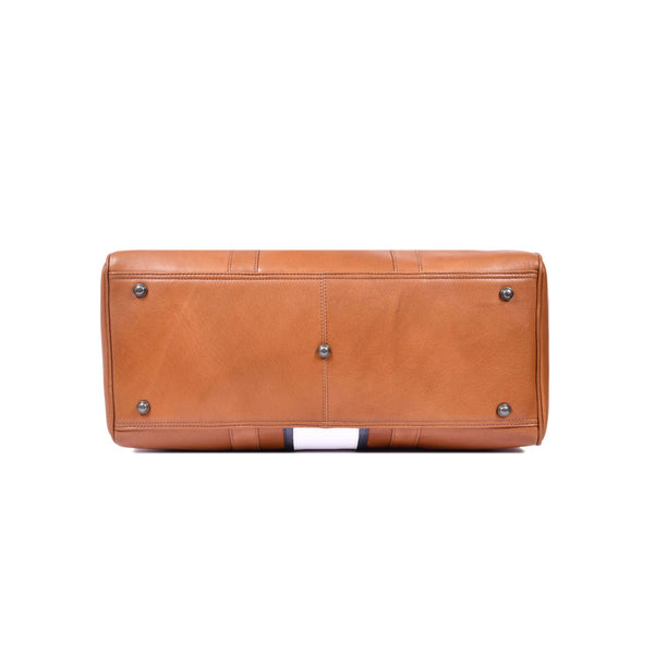 Premium Leather Classic Duffle Bag with Shoulder Strap for Travel & Gym - Aaron Leather Goods