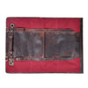 Premium Leather Chef Knife Roll – Red & Brown - Aaron Leather Goods