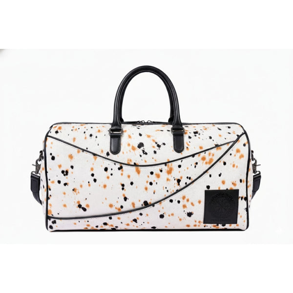 Premium Leather Weekender Travel Duffle Bag - Aaron Leather Goods