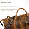 Vintage Leather Duffle Bag – LH-TB-161 - Aaron Leather Goods