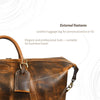 Vintage Leather Duffle Bag – LH - TB - 161 - Aaron Leather Goods