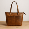 Canaria Travel Tote Bag – Caramel Brown - Aaron Leather Goods
