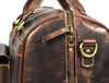 Bolzano Leather Duffle Bag - Walnut Brown - Aaron Leather Goods