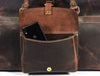 Bolzano Leather Duffle Bag - Walnut Brown - Aaron Leather Goods