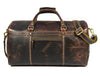 Bolzano Leather Duffle Bag - Walnut Brown - Aaron Leather Goods