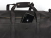 Cordoba Leather Barrel Bag - Raven Black - Aaron Leather Goods
