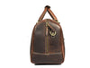 Taranto Leather Weekender Bag - Walnut Brown - Aaron Leather Goods