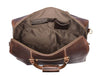 Taranto Leather Weekender Bag - Walnut Brown - Aaron Leather Goods