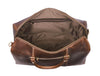 Taranto Leather Weekender Bag - Walnut Brown - Aaron Leather Goods