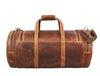 Cordoba Leather Barrel Bag - Caramel Brown - Aaron Leather Goods