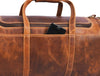 Cordoba Leather Barrel Bag - Caramel Brown - Aaron Leather Goods