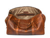 Taranto Leather Weekender Bag - Caramel Brown - Aaron Leather Goods