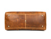 Taranto Leather Weekender Bag - Tawny Brown - Aaron Leather Goods