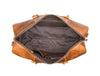 Taranto Leather Weekender Bag - Tawny Brown - Aaron Leather Goods