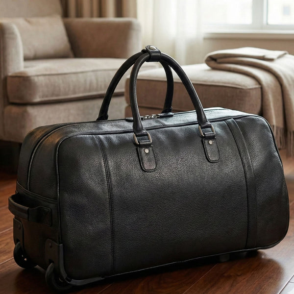 TerraCraft Leather Trolley Bag - Multicolor - Aaron Leather Goods