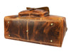 the Leather Duffle Bags - Caramel Brown - Aaron Leather Goods Inc