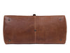 Timeless Leather Weekender Bag with Top Handles - Brown - Aaron Leather Goods Inc