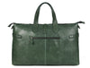 Timeless Leather Weekender Bag with Top Handles - Green - Aaron Leather Goods Inc