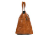 Timeless Leather Weekender Bag with Top Handles - Tan - Aaron Leather Goods Inc