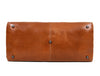 Timeless Leather Weekender Bag with Top Handles - Tan - Aaron Leather Goods Inc