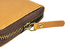 Tucson Hand Tooled Leather Clutch - Caramel - Aaron Leather Goods Inc
