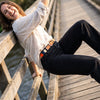 Tucson Leather Belt - Caramel - Aaron Leather Goods Inc