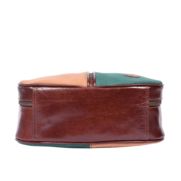 Two - Tone Premium Leather Shoe Bag - Aaron Leather Goods