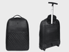 Atria Upcycled Leather Trolley Bag - Black - Aaron Leather Goods