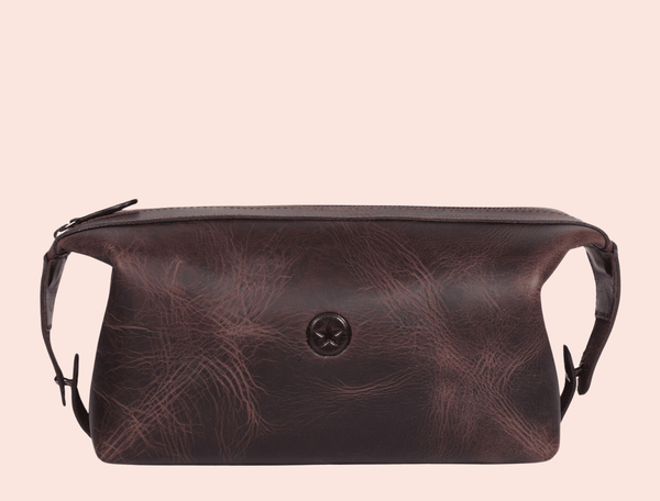 Siren Leather Toiletry Bag - Aaron Leather Goods