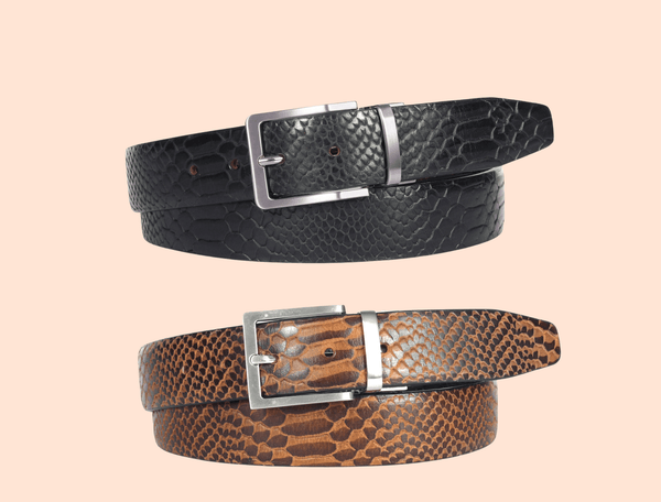 Zinova Reversible Leather Belts - Aaron Leather Goods