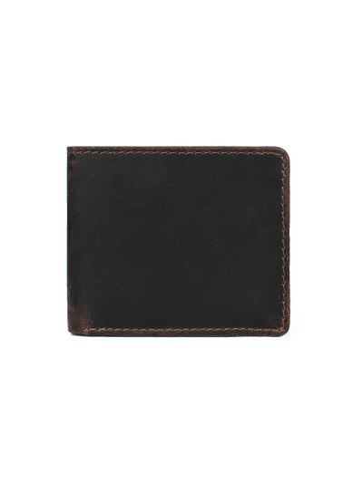 Osuna Mens Leather Wallet - Walnut Brown - Aaron Leather Goods