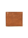 Montilla Leather Bifold Mens Wallet - Caramel Brown - Aaron Leather Goods