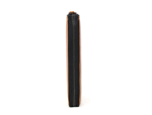 Victoria Leather Clutch - Caramel - Aaron Leather Goods Inc
