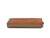 Victoria Leather Clutch - Caramel Brown - Aaron Leather Goods Inc
