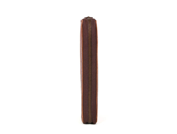 Victoria Leather Clutch - Gingerbread - Aaron Leather Goods Inc