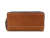 Vintage Full - Grain Leather Zip Wallet | Compact Travel Wallet for Men & Women - Aaron Leather Goods