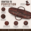 Vintage Leather Duffle Bag – LH-TB-161 - Brown - Aaron Leather Goods Inc
