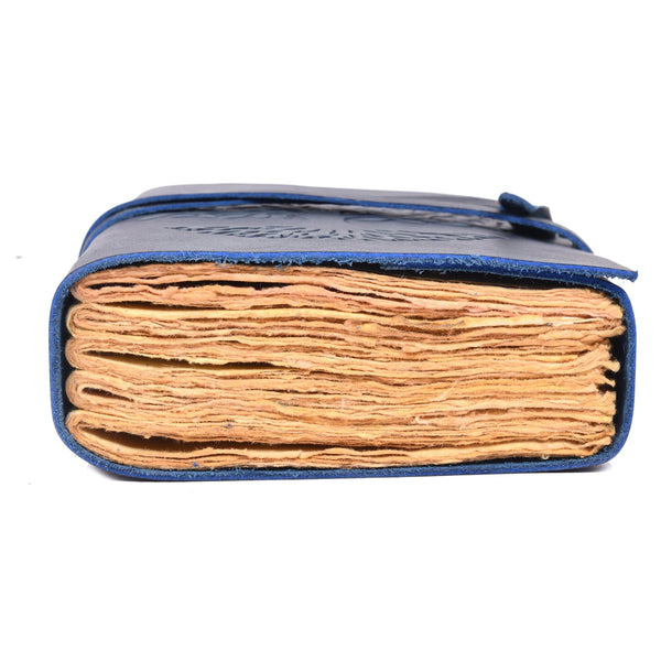 Vintage Leather Journal with Tree of Life | Handmade Rustic Diary - Aaron Leather Goods Inc